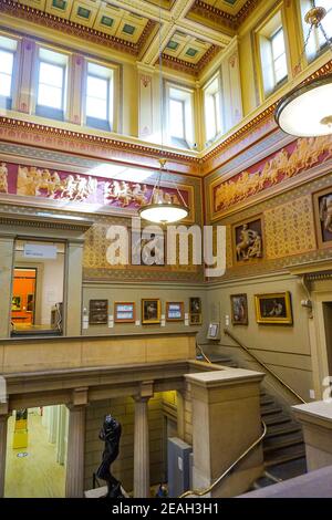 Inside Manchester Art Gallery, England, UK Stock Photo