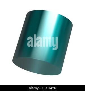Realistic 3d render metallic color gradient geometric shapes objects elements for design isolated on white background. Vector illustration. EPS10 Stock Vector