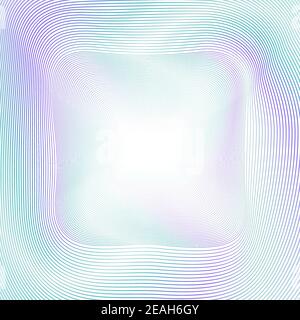 Technology striped background of teal, purple wavy lines. Soft multicolored gradient. Creative line art design. Abstract glowing curves. Vector EPS10 Stock Vector