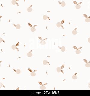 Mandarine citrus fruit seamless vector texture pale colored. Background with oranges. Stock Vector