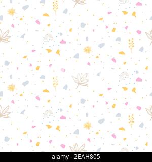 Abstract shapes seamless pattern. Background for paper wrap, textile, package and print design. Stock Vector