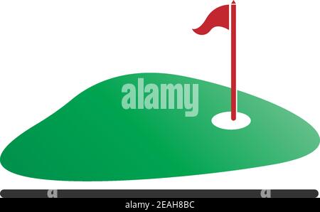 Golf logo icon template creative design illustration vector Stock Vector