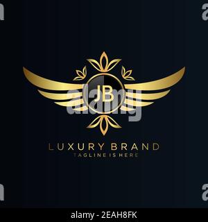 Letter Initial with Royal Template.elegant with crown logo vector, Creative Lettering Logo Vector Illustration. Stock Vector