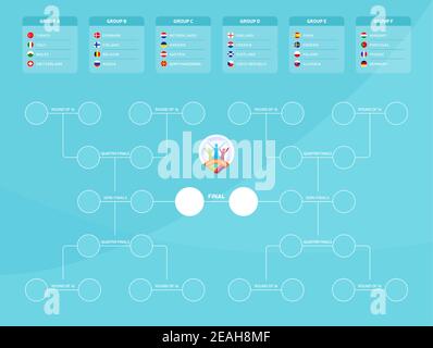 Match schedule, template for web, print, football results table, flags of  European countries participating to the final tournament of european  football championship 2020. vector illustration 2153339 Vector Art at  Vecteezy