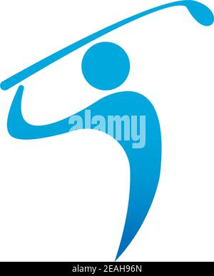Golf logo icon template creative design illustration vector Stock Vector