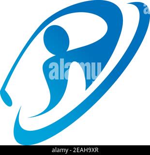Golf logo icon template creative design illustration vector Stock Vector
