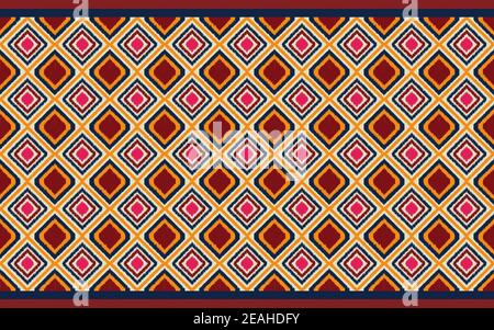 Geometric ethnic pattern vector design for raw material, background, clothing, wrapping, Batik , fabric Stock Vector