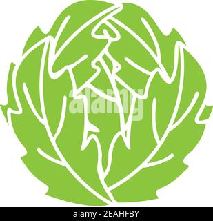 Cabbage icon template vector isolated Stock Vector