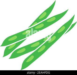 Green peas icon template vector isolated Stock Vector