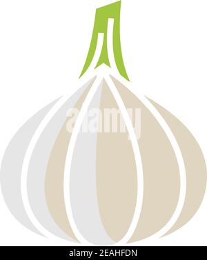Garlic icon template vector isolated Stock Vector
