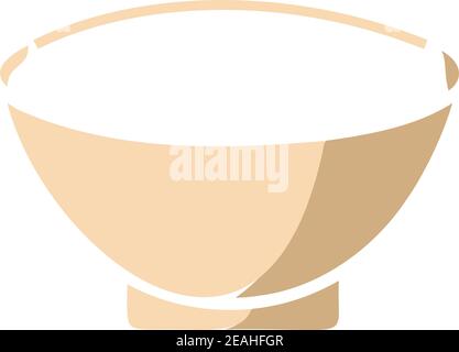 Bowl icon template vector isolated Stock Vector