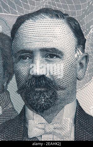 Francisco Ignacio Madero a portrait from Mexian money Stock Photo