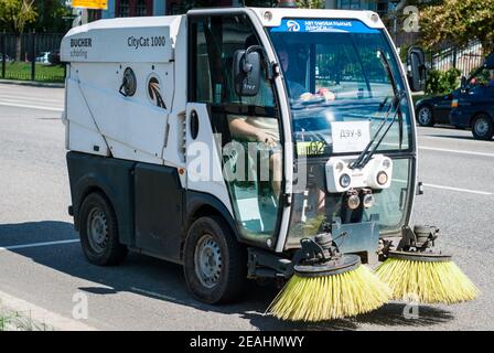 small sweeper car