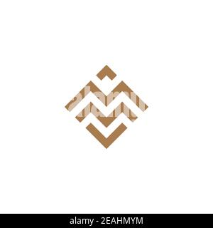 Letter M logo design vector template. Creative Letter M MM symbol Stock Vector