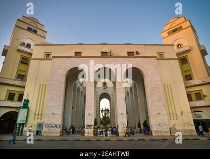 Building from the italian settlement in algeria square, Tripolitania, Tripoli, Libya Stock Photo