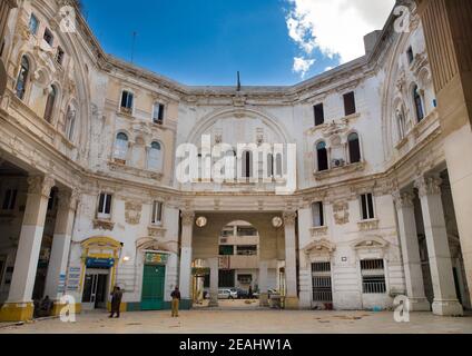 Building from the italian settlement, Tripolitania, Tripoli, Libya Stock Photo