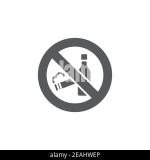No smoking and alcohol drinking icon, color, line, outline vector sign, linear style pictogram isolated on white. Symbol, logo illustration Stock Vector