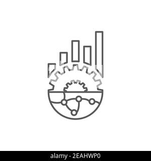operation icon, color, line, outline vector sign, linear style pictogram isolated on white. Symbol, logo illustration Stock Vector
