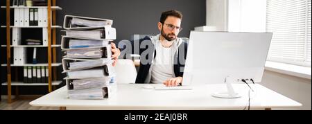 Tax E Invoice Document Software Stock Photo