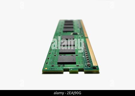 Double Data Rate 3 Synchronous Dynamic Random-Access Memory, officially abbreviated as DDR3 SDRAM Stock Photo