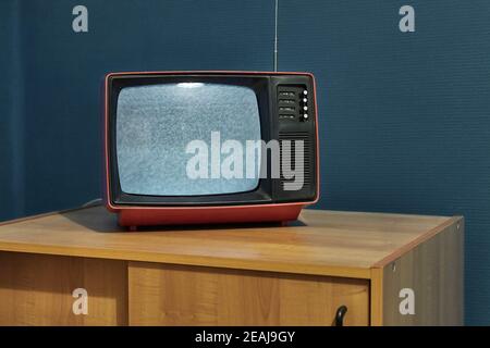 TV no signal Stock Photo