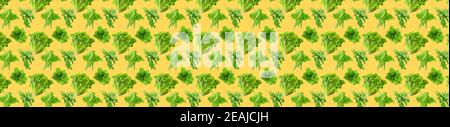 Pattern of fresh vegetables isolated on creative colored texture Stock Photo