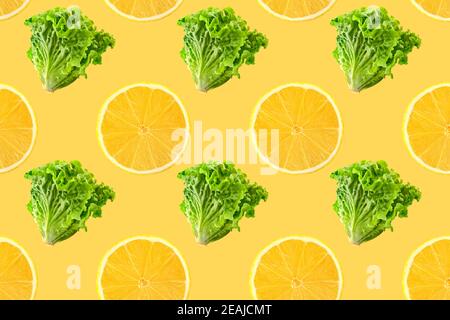 Pattern of fresh vegetables isolated on creative colored texture Stock Photo