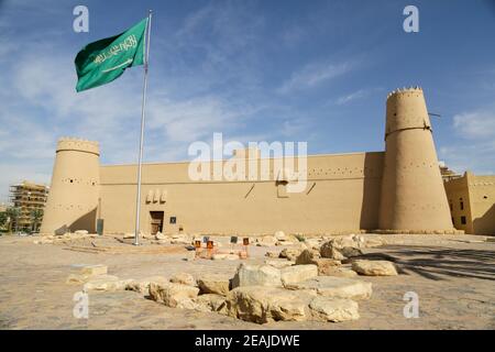 RIYADH, SAUDI ARABIA - DECEMBER 25TH, 2020:  Masmak Fort and no tourists due to corona restrictions in Riyadh, Saudi Arabia Stock Photo