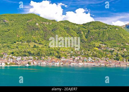 Town of Salo on Lago di Garda lake view Stock Photo