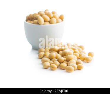 Dried soy beans. Stock Photo