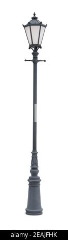 Street lantern on white background Stock Photo