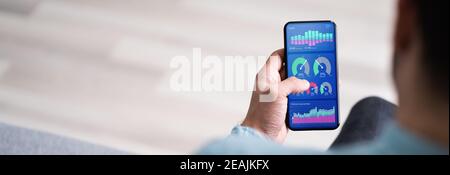 KPI Business Analytics Data Dashboard Stock Photo
