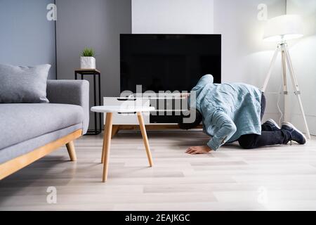 Lost Something Looking For Things Stock Photo