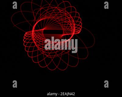 Light abstract forms symmetrical round different colors Stock Photo