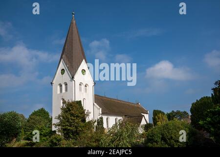 Church, Amrum, Germany Stock Photo