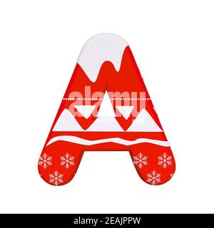 https://l450v.alamy.com/450v/2eajppw/christmas-letter-a-capital-3d-xmas-font-suitable-for-celebration-santa-claus-or-winter-related-subjects-2eajppw.jpg