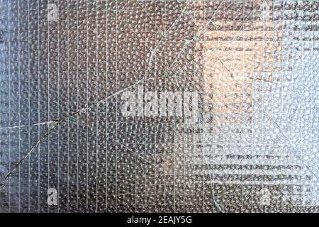 Cracks in the glass Stock Photo