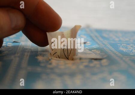 Entry Into Ballot Box Stock Photo