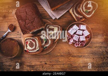 Hungarian kalacs is a sweet bread Stock Photo