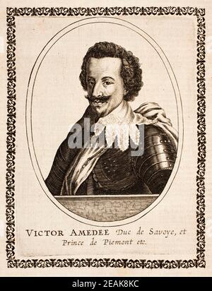 Portrait of Victor Amadeus I, Duke of Savoy (1587-1637) Stock Photo