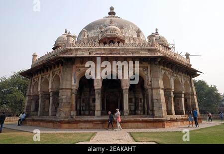 Isa Khan tomb, Humayun's tomb complex, Delhi, India Stock Photo