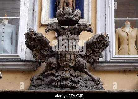 Imperial eagle emblem in Graz, Styria, Austria Stock Photo