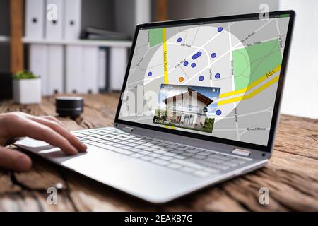 Real Estate Apartment Searching Stock Photo