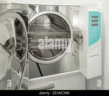 Medical autoclave for sterilising Stock Photo