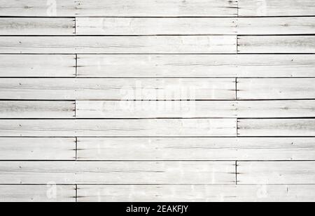 White wooden plank background texture Stock Photo