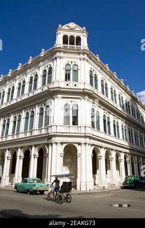 Headquarters of Cuba's National Ballet School on Paseo Prado, Havana. Stock Photo