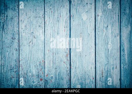 Wooden texture background toned in light blue color Stock Photo
