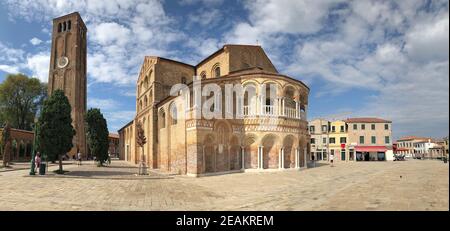 Church at Murano islands in the Venetian Lagoon in Venice, Italy Stock Photo