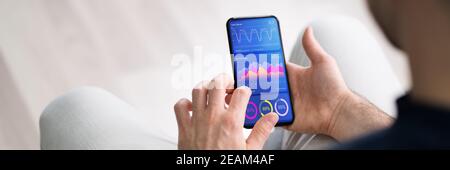 Predictive Business KPI Data Technology Dashboard Stock Photo