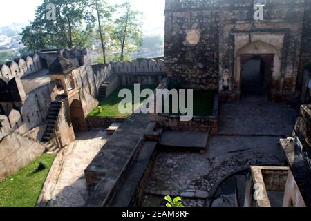 Terrace and Basement of Jhansi Fort Stock Photo